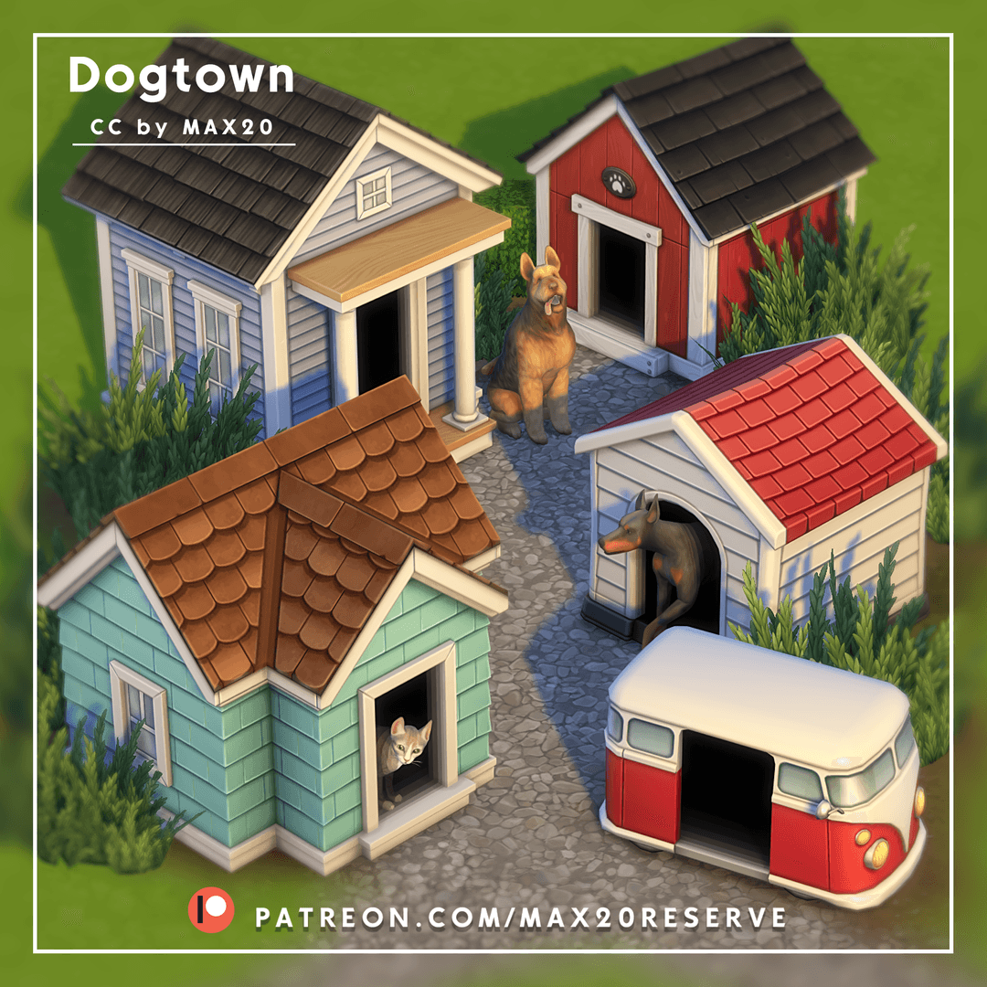 Скриншот мода Будки для собак Dogtown Mini Pack